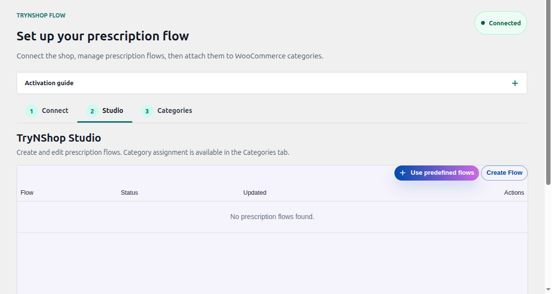 EPF documentation screenshot: Confirm the connected state