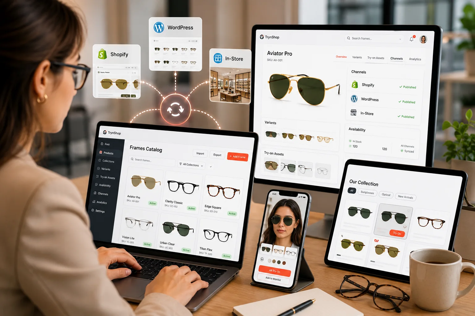 TrynShop catalog operations product preview