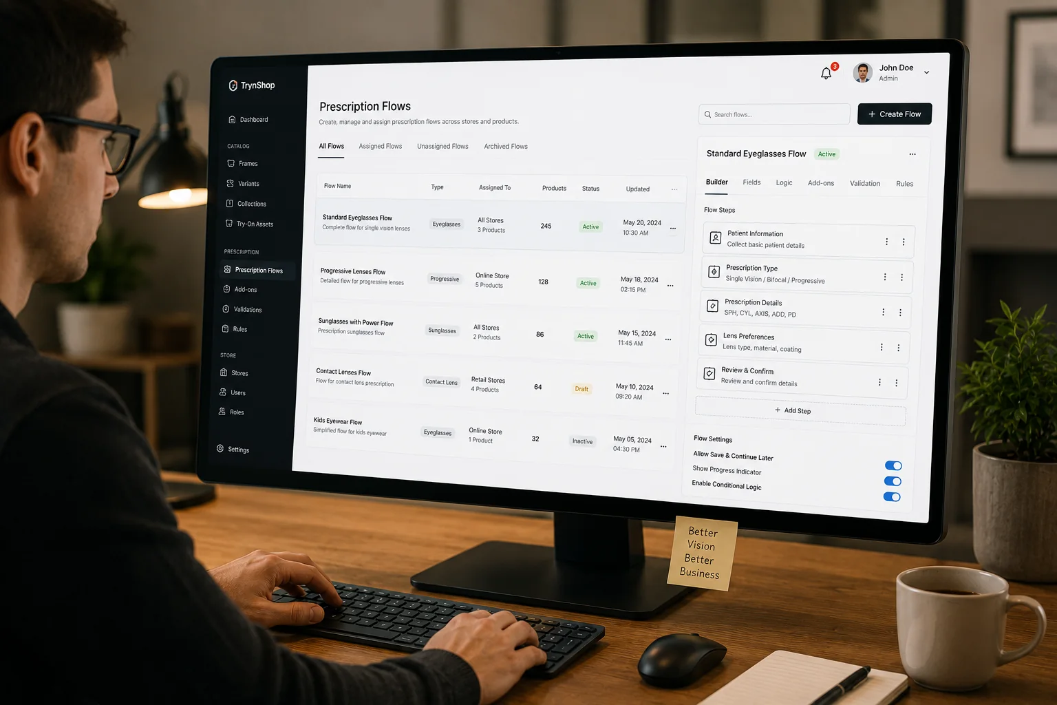 TrynShop In-Store workflow preview